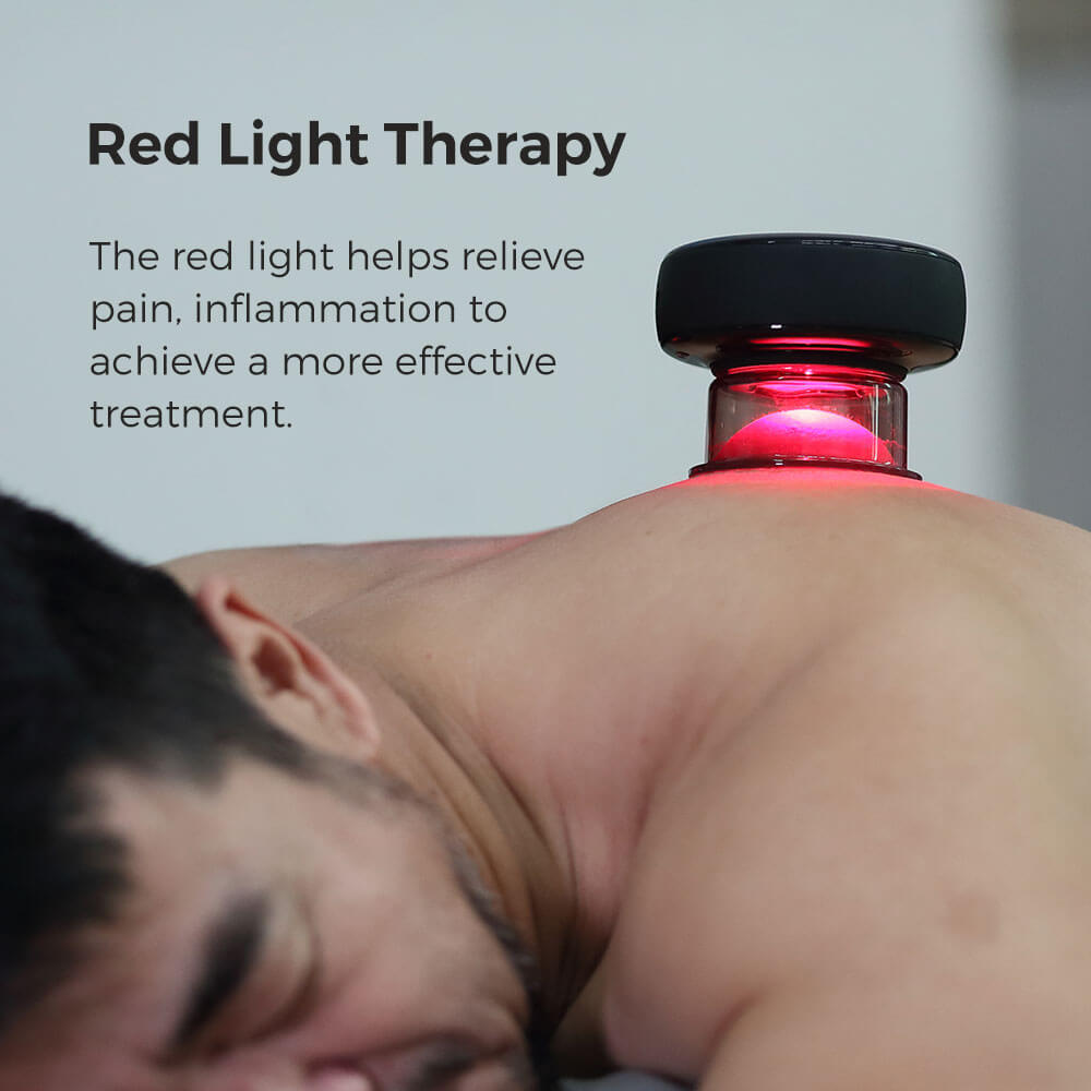 Ventosa Achedaway - terapia de luz vermelha